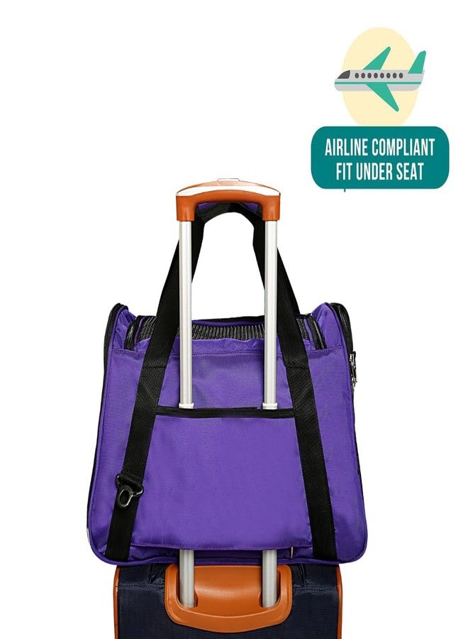 KIKA Pets Airline Carrier for Cat Dog Rabbit Birds, Portable Folding Breathable Pet Carrier Airline Approved, Suitable for Small Dogs, Shihtzu, Puppies, Kittens and Medium-Sized Cats (Indigo Color) - Image 4